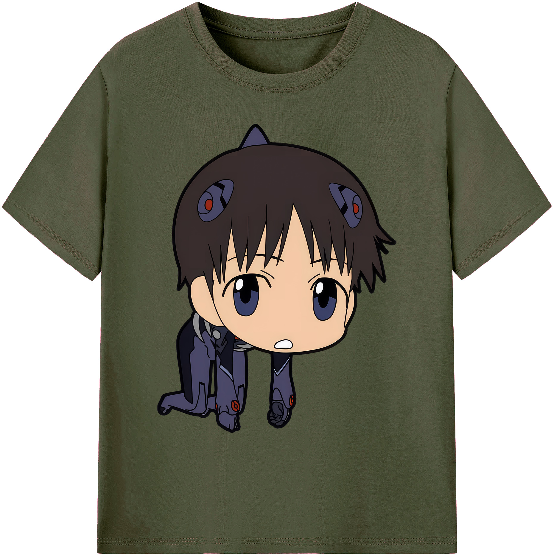 （画像用） EVA 新世紀エヴァンゲリオン 綿100％ メンズ半袖Tシャツ｜肌触りやわらか＆通気性